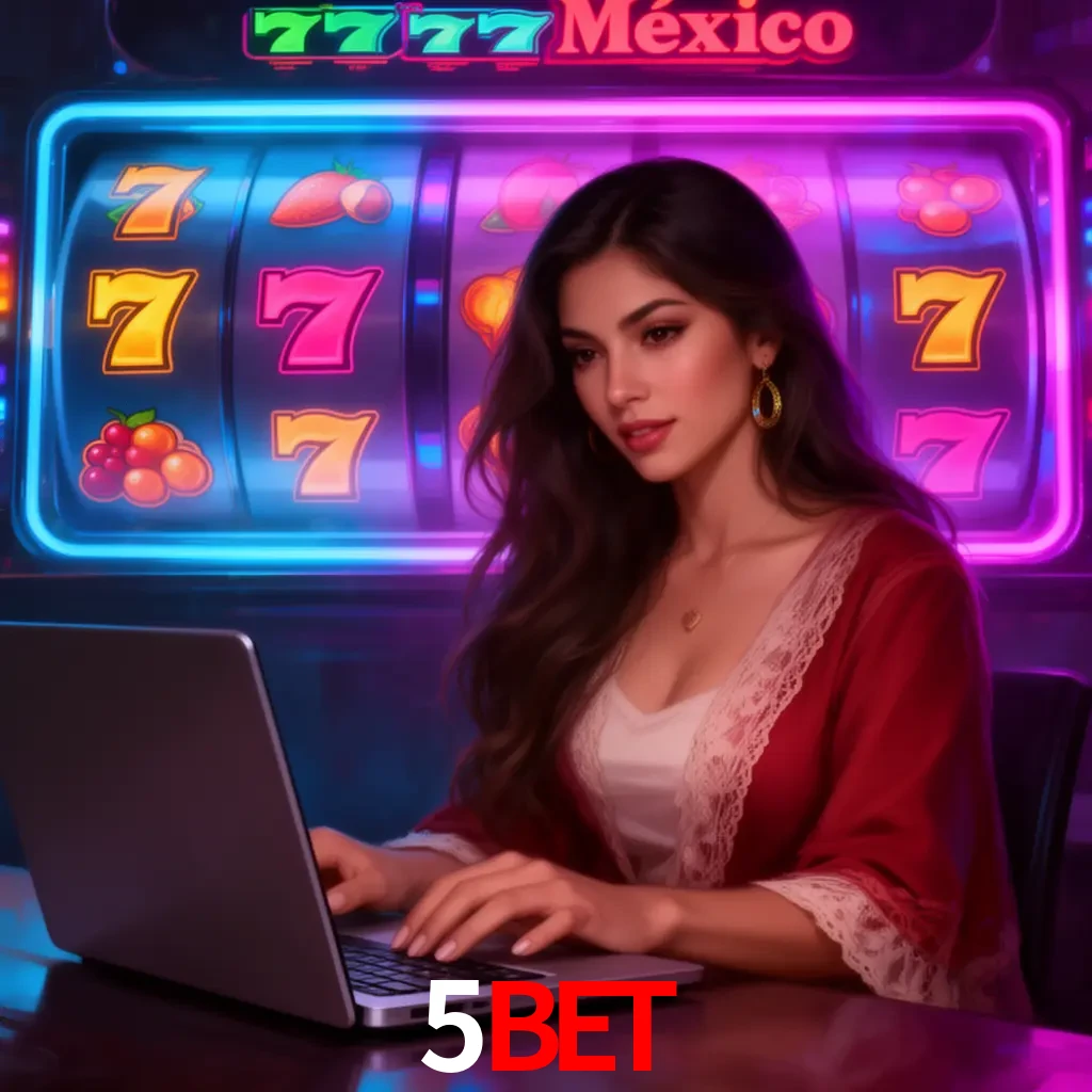 5BET Slots - tragamonedas, RTP y control Tragamonedas 5BET con símbolos, saldo móvil y reglas de apuesta visibles